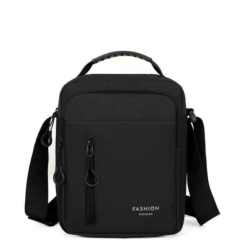 Męska torba typu crossbody, pojedyncza torba na ramię, duża pojemność, torba do przechowywania, modna, wielokieszeniowa, biznesowa torba typu crossbody