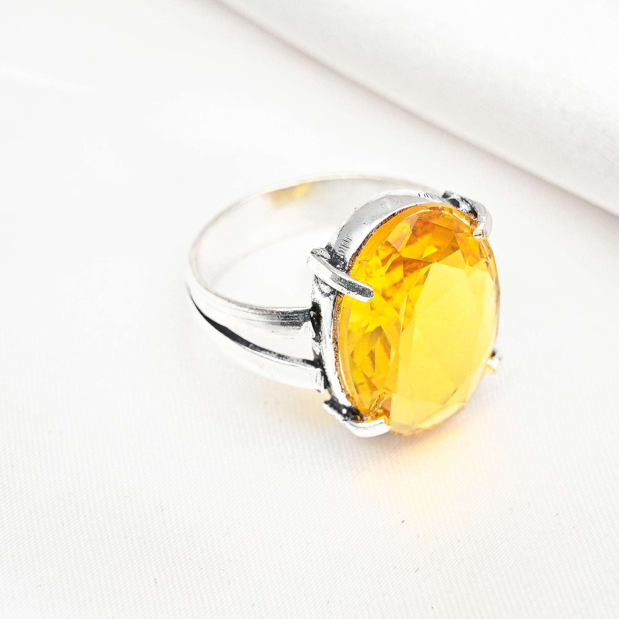 Honey Topaz Ring, 925 Solid Sterling Silver Ring, Handmade Gemstone Jewelry, Gifts For Wife Brand New Ring