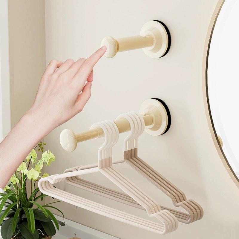 Extendable Clothes Hanger Indoor Retractable Cloth Drying Rack Space Saving Home Laundry Clothesline Wall Mount Clothing Rack