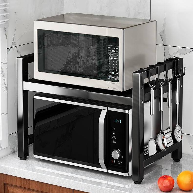 Retractable Kitchen Shelving Microwave Oven Shelf Multifunctional Kitchen Organizer Shelve Tableware Storage Rack Holder