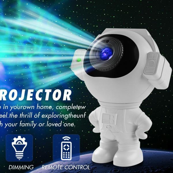 Astronaut Galaxy Star Projector Spaceman Night Light Northern Starry Lights Projection Lamp with Remote Control Timer