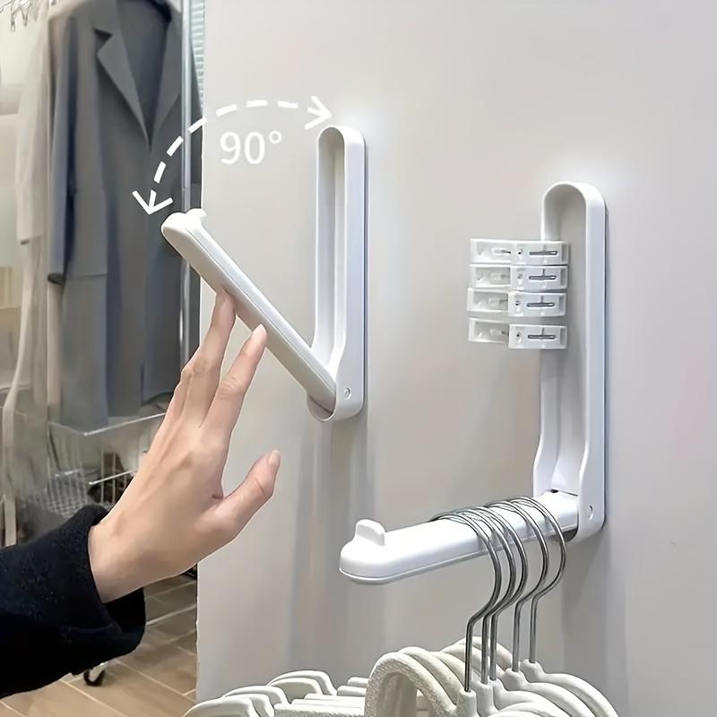 A Space-saving Clothes Hanger Device, A Foldable Hanging Storage Rack, A Hook Storage Rack And A Clothes Hanger Storage Rack