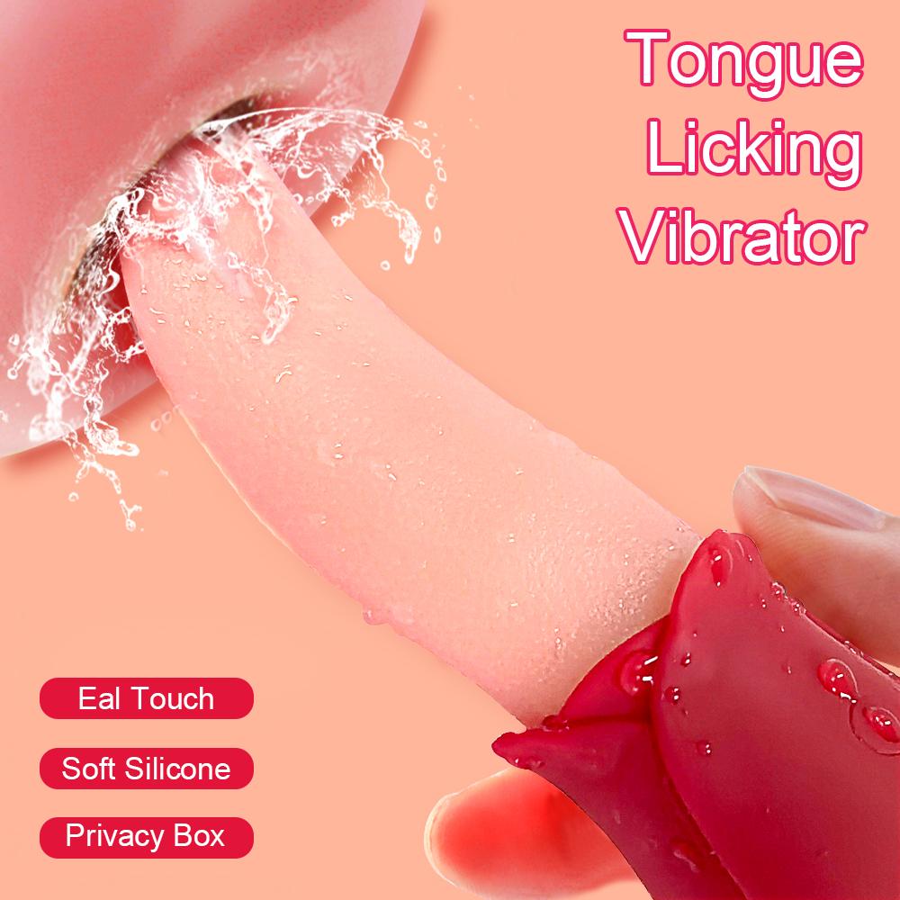 Female Vibrator Simulation Tongue Licking Clit Vagina Vibrator Simulation Real Blowjob Licking Gay Licking Toys
