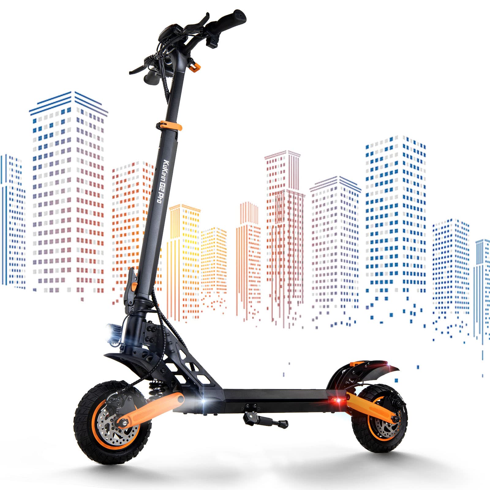 Kukirin G2 PRO Adult E-Scooter,48V15.6Ah,600W/Single Drive,9" Air Tires Electric Scooter