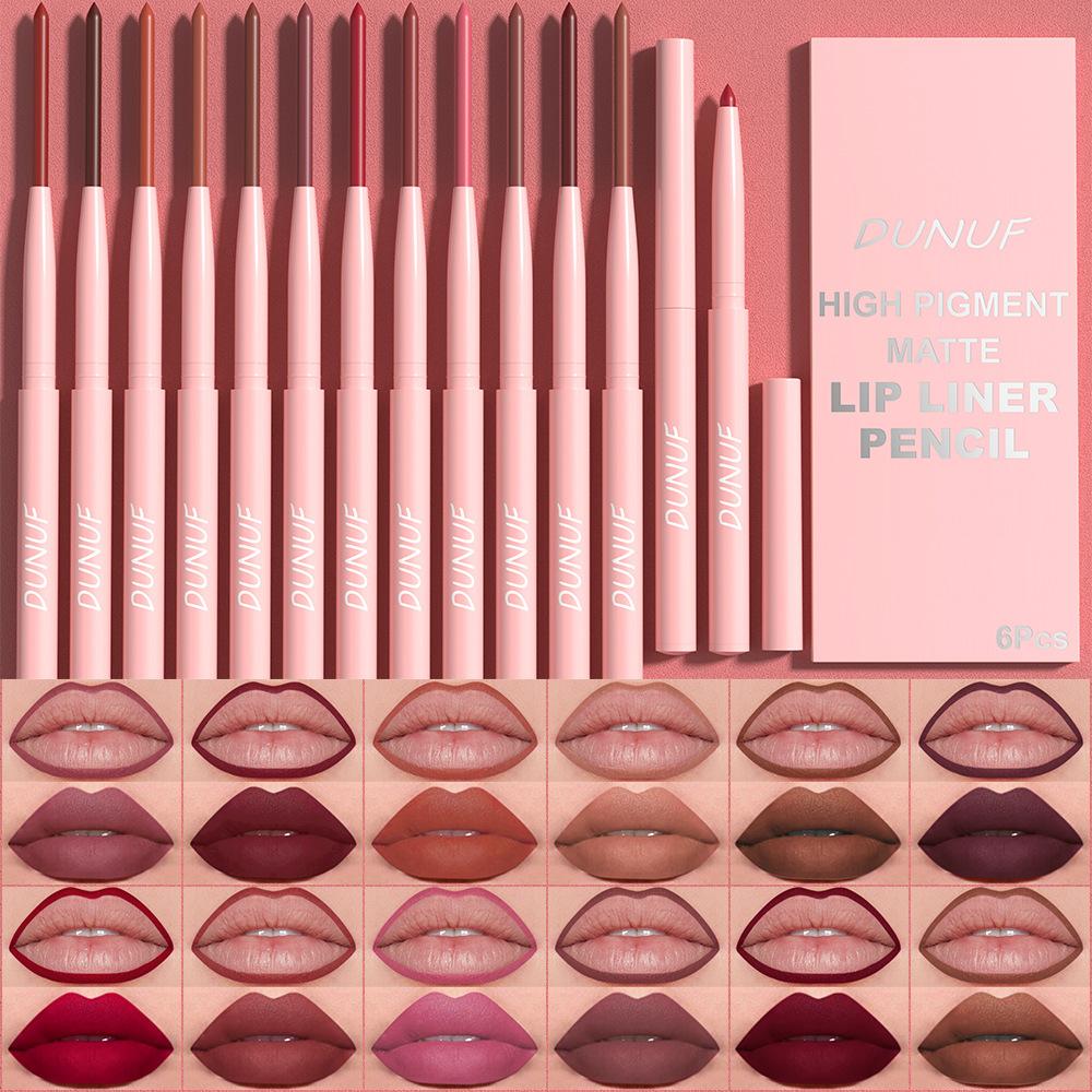 12-Piece Matte Lip Liner Set: Waterproof, Durable, Easy To Color, Long-Lasting, Suitable for All Skin Types - Perfect for Holiday Gifts