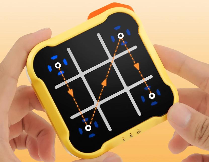 Tic Tac Toe Game Children Electronic Toys Noughts and Crosses Game Memory Training Infinite Portable Travel Games for Kids Adult