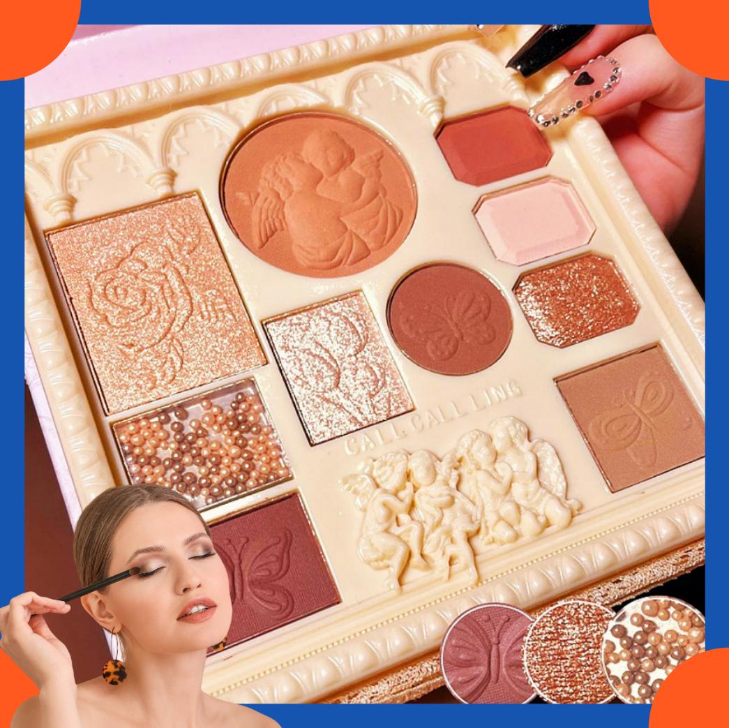 Палитра теней для век Angel Embossed Eyeshadow Palette 2024 года