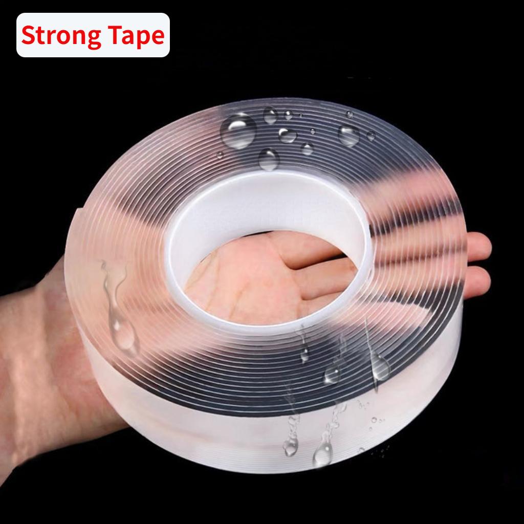 Power Tape Super Strong Double Sided Tape Extra Strong Adhesive Non-slip Tape Waterproof Transparent Tape for Kitchen Bathroom