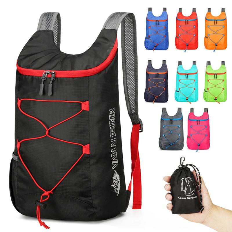 New Outdoor Water Repellent Hiking Bag Foldable Bike Backpack Cycling Travel Climbing Storage Bag for Men and Women
