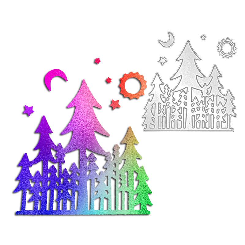 Forest Castle Design Style Metal Cutting Die Stencil for DIY Scrapbooking Album Photo Embossing Paper Card Craft Decor