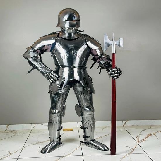 Gothic Knight Armor Suit Medieval German Knight Full Suit of Armor 15Th Century Larp Cosplay Armor Suit Décor Best Gift