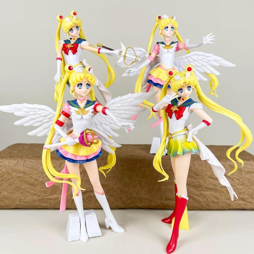 Anime Tsukino Usagi Figurka stojící PVC dort Ornamenty Kolekce panenek Modelka