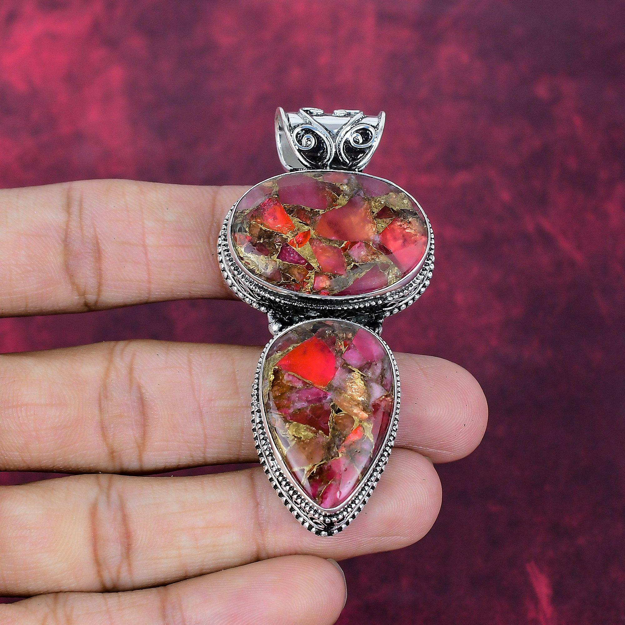 Copper Tourmaline Handmade Gemstone Pendant, 925 Solid Sterling Silver Beautiful Pendant Jewelry