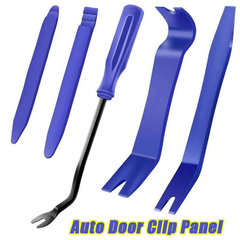 5pcs Auto Trim Removal Tool Kits Car Repair Tools DVD Stereo Refit Kits Plastic Trim Panel,Removable Door Panels Dashboards Disassembly Tools
