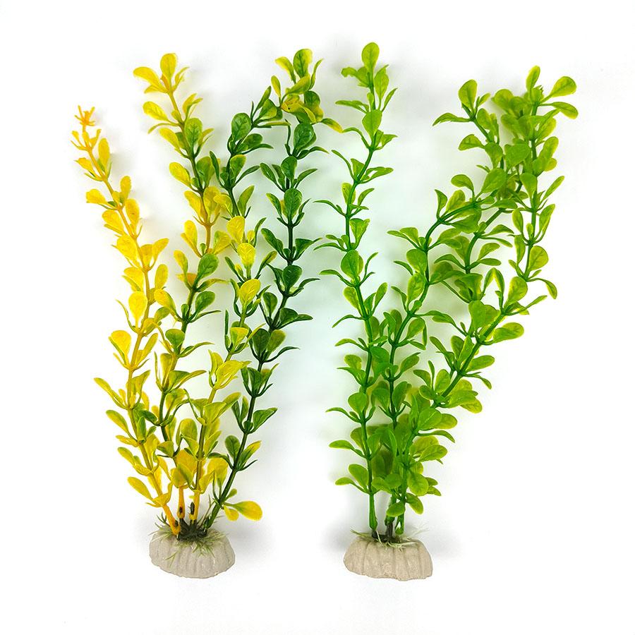 25cm Realistic Artificial Aquarium Plants | Plastic Water Decorations for Fish Tank | Fake Aquatic Plants Vivid Scaping