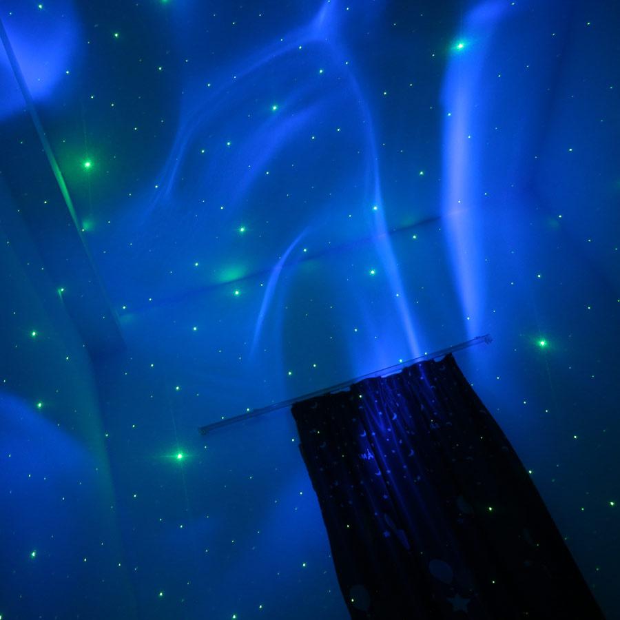 ESHINY RGB LED Aurora Noční hvězda Sky Light Laserový projektor Disco USB mlhovina Cloud lampa Dekorace Děti Dětská scéna Světla do ložnice B222