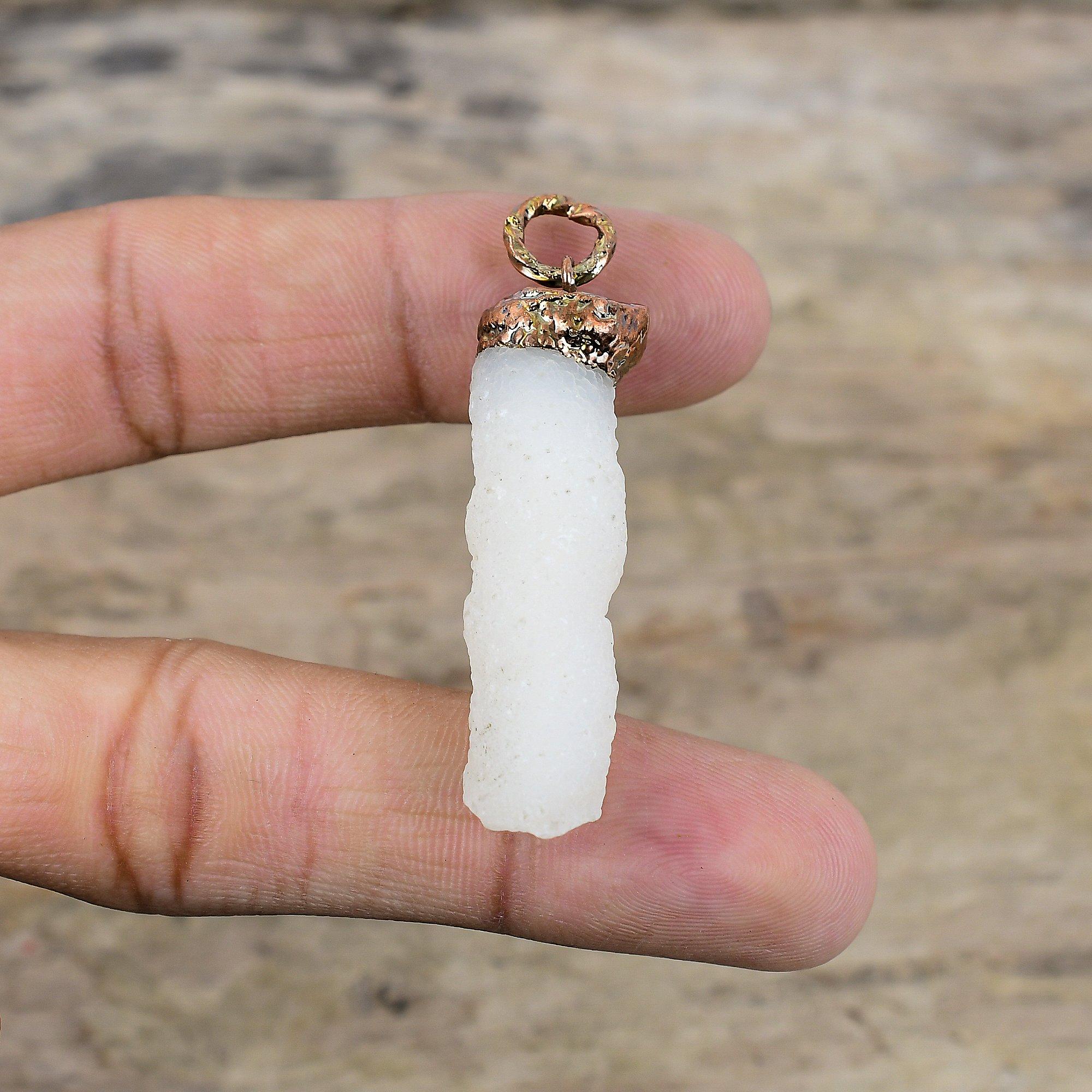 Rainbow Moonstone Druzy Pendant Electroformed Copper Pendant Handmade Pendant Electroformed Jewelry Dainty Gemstone Pendant Anniversary Gift