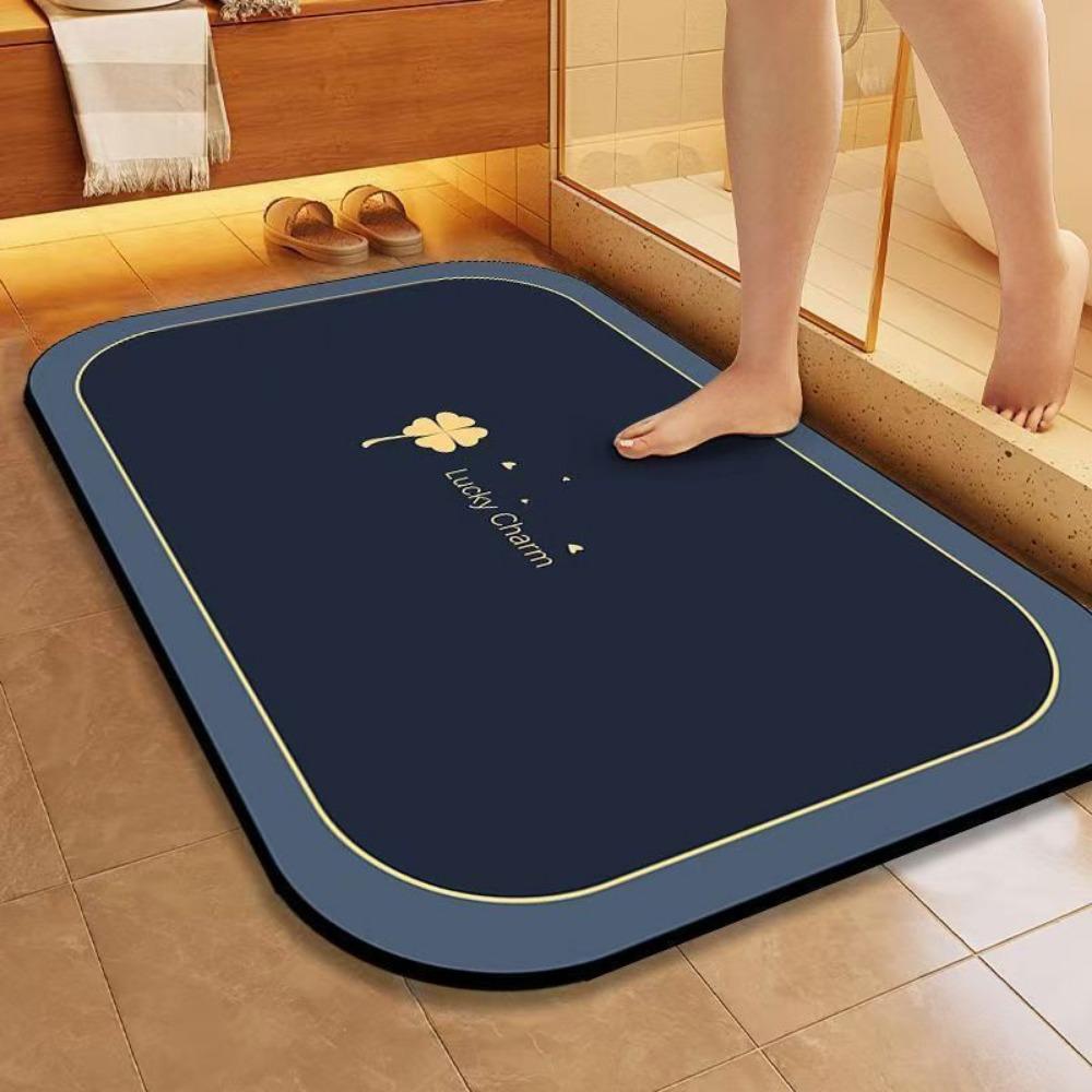 Bathroom Non-slip Mats, Household Bathroom Floor Mats, Water-absorbent Dirt-resistant Mats Foot Mats