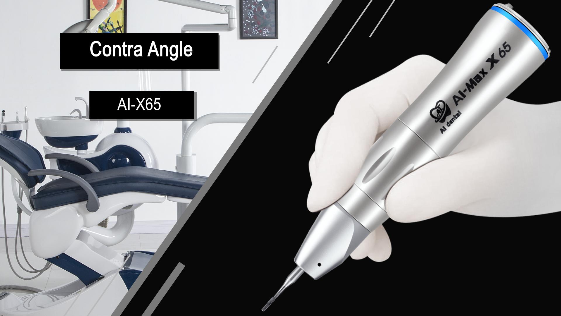 Dental Straight Handpiece AI-X65 1:1 Surgical Hand Piece Inner Water Spray Non-Optic Dentist Equipments