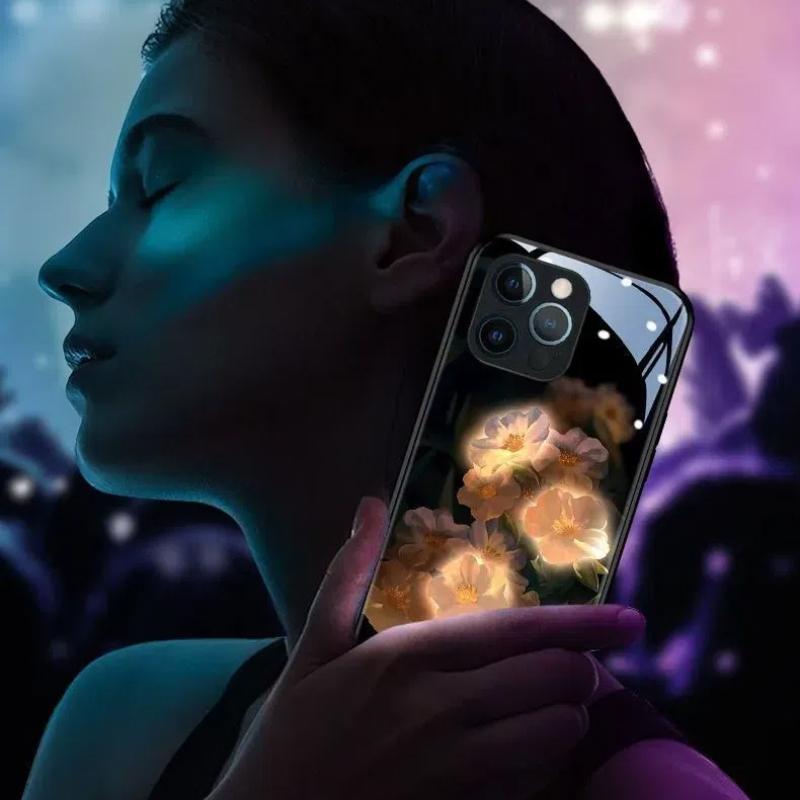 Firefly Glowing Phone Case, Intelligent Incoming Call Flash Phone Protective Case For IPhone Smart Cover