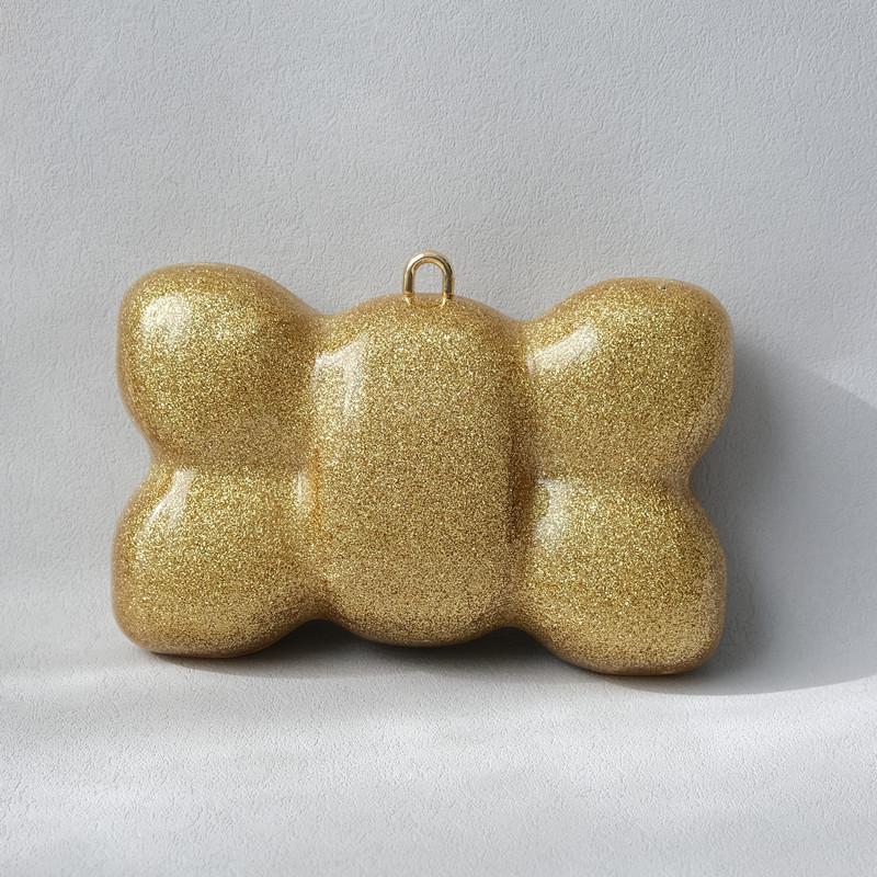 New Trendy Bags Fashion Women Handbags Gold Elegant Acrylic Luxury Party Prom Evening Bag Woman Wedding Cute Box Clutch Purse