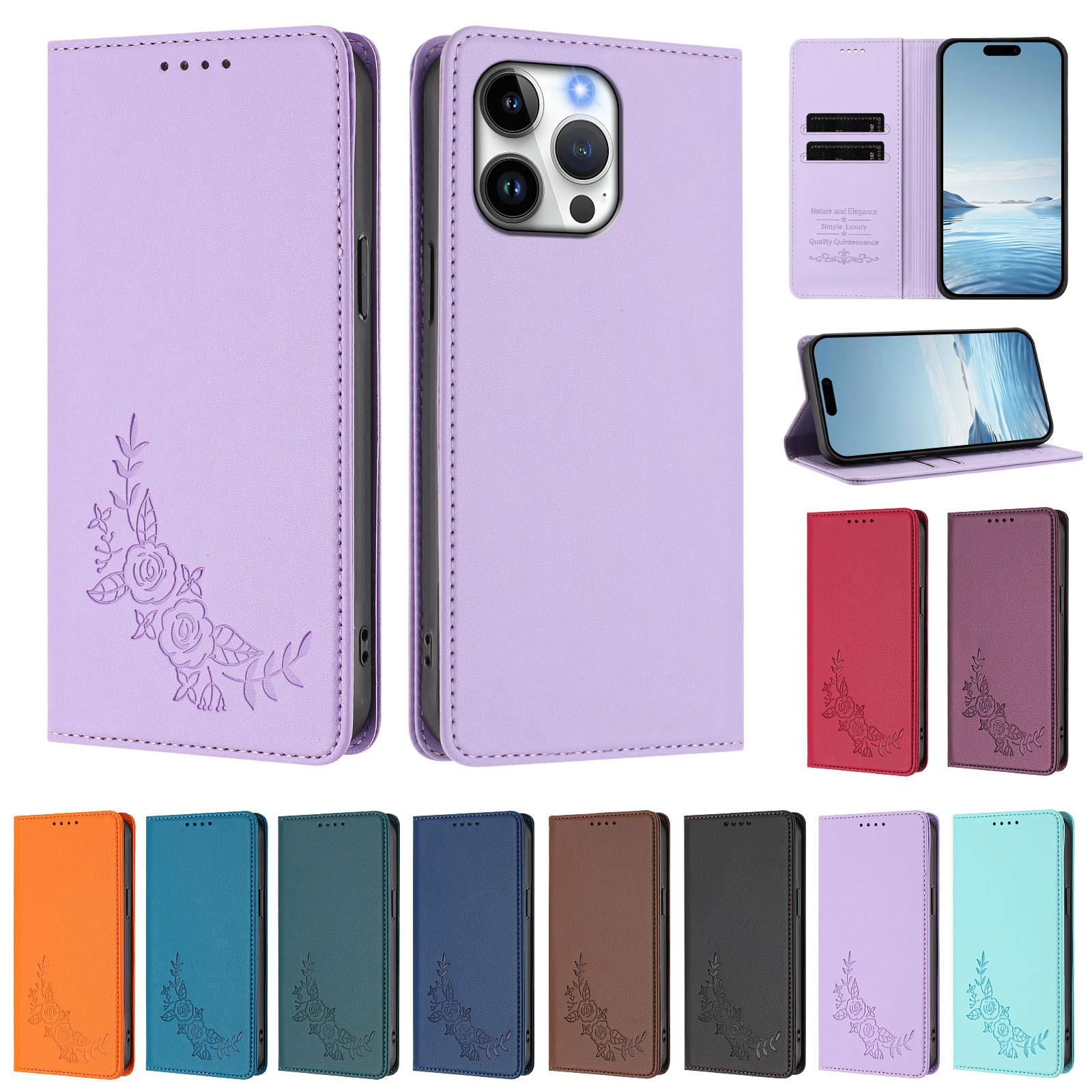 Brieftaschen-Flip-Case für Samsung Galaxy A57 A37 A26 A36 A56 A55 A35 A25 A24 A34 A54 A33 A53 A73 4G 5G RFID-Blockierend Magnetischer Verschluss Abdeckung