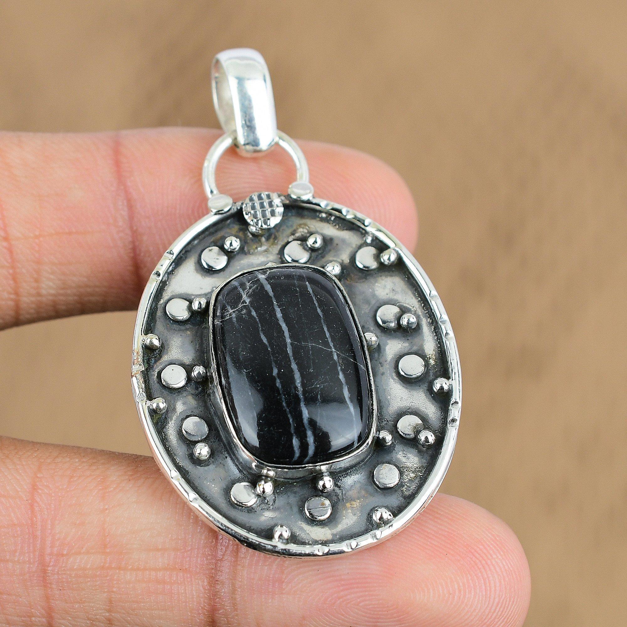 Mothers day Sale Chrysanthemum Stone Sister Pendant Jewelry 925 Sterling Silver