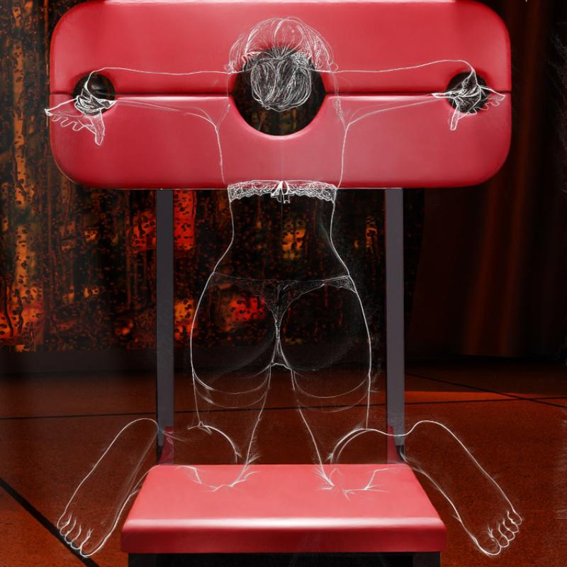 Couple's Sex Chair SM Bondage Household Fixture Handcuffs Sex Toys Alternative Adult Erotic Sex Furniture