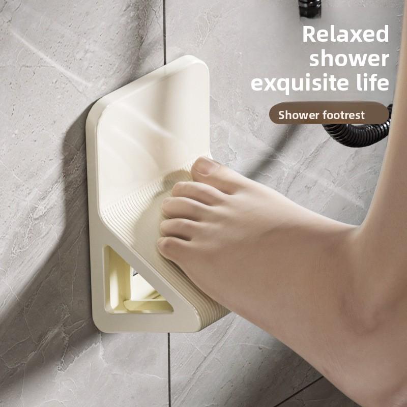 1PCS Punch-free Wall-mounted Bathroom Foot Pedal Washing Foot Pedal Pregnant Women Rubbing Feet Shower Room Shoe Pedal Foot Pedal Storage Table