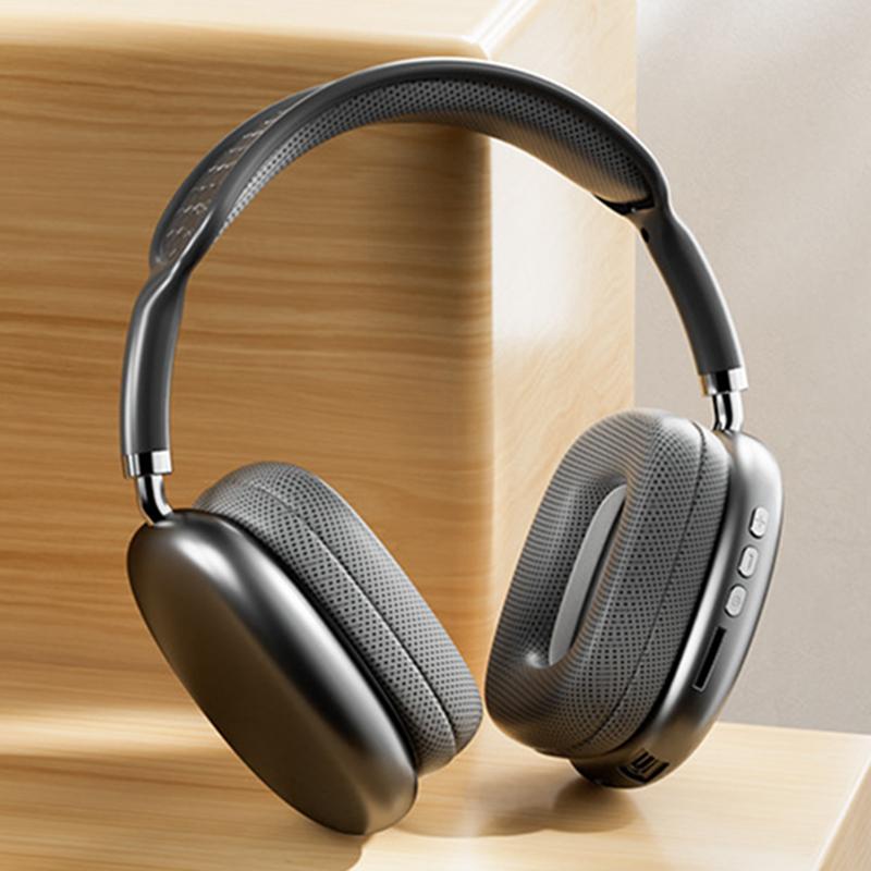Cuffie Wireless con Comodo Cotone per la Testa HiFi Stereo Musica HD Cancellazione del Rumore Cuffie con Microfono Auricolari Per Tutti gli Smartphone