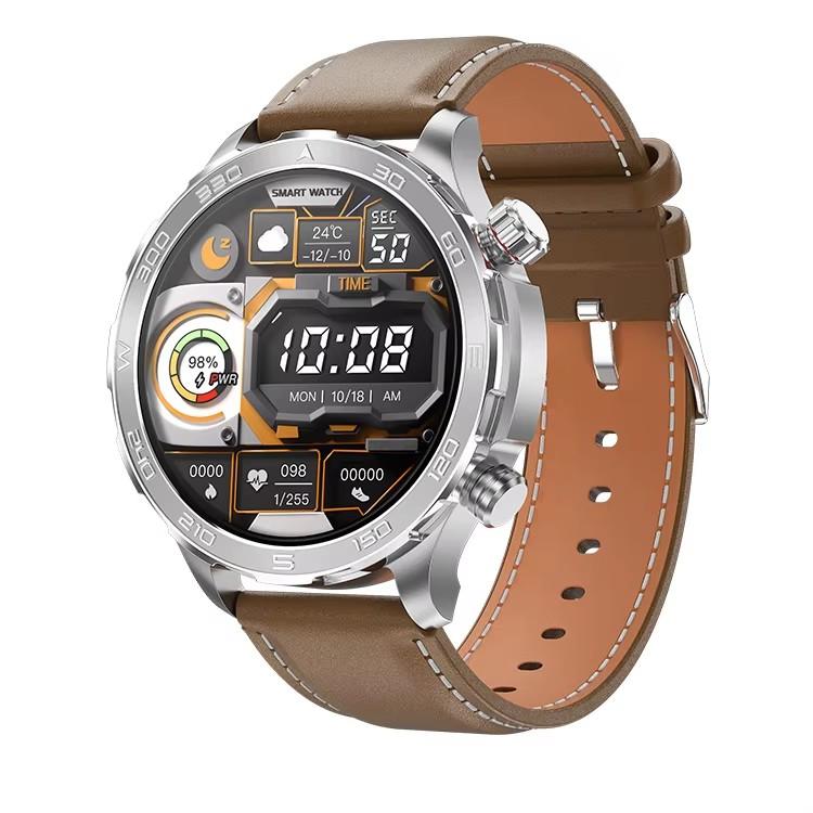 DK67 Men Smart Watch 1.5inch Large Screen BT Call Heart Monitor Outdoor Sports Fitness Tracker Wireless Charging Smartwatch