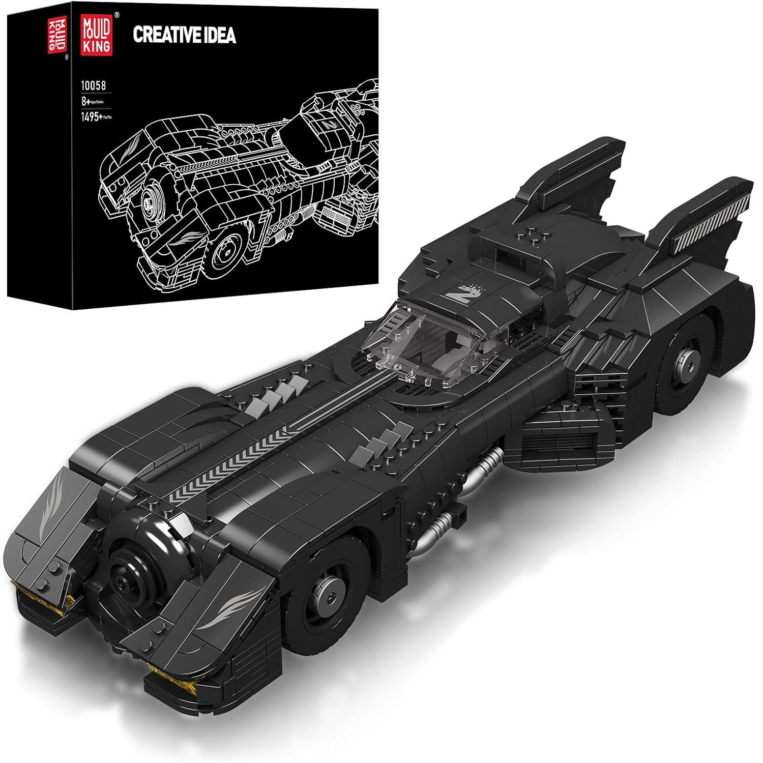MOULD KING 10058 technický stavební blok auta Batmobile sportovní model auta s originální krabicí Vánoční dárek pro děti s montáží cihly