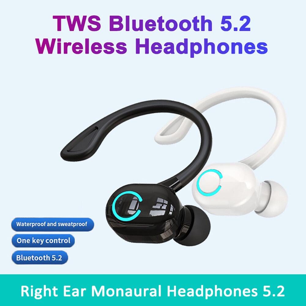 Wireless Headphones Bluetooth 5.2 Earphones With Mic Single In Ear Sports Waterproof TWS Earbuds Handsfree Headset