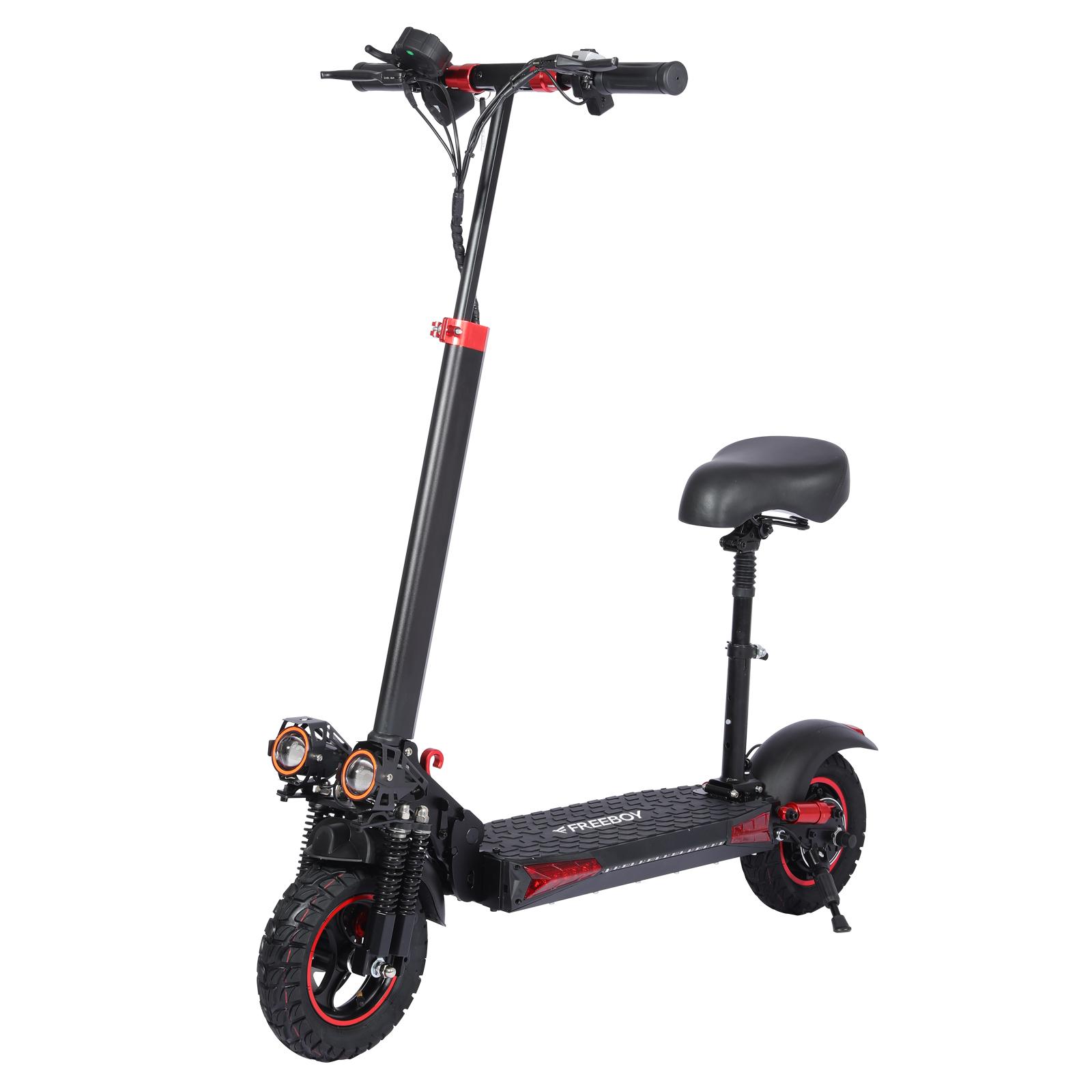 FREEBOY J11MAX Electric Scooter, 48V 18Ah Battery, Dual Disc Brakes