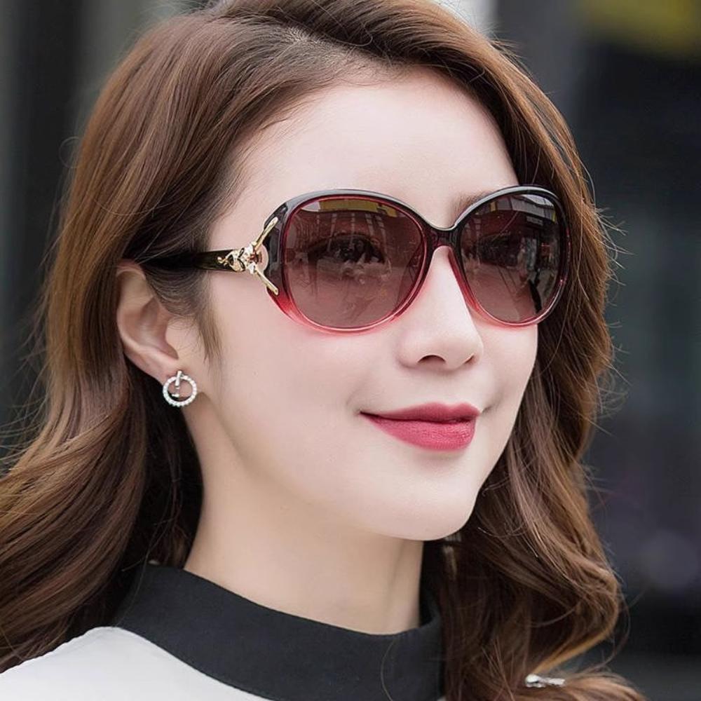 New sunscreen glasses women's sunglasses round face sunglasses sunglasses women's UV protection large frame square face frame