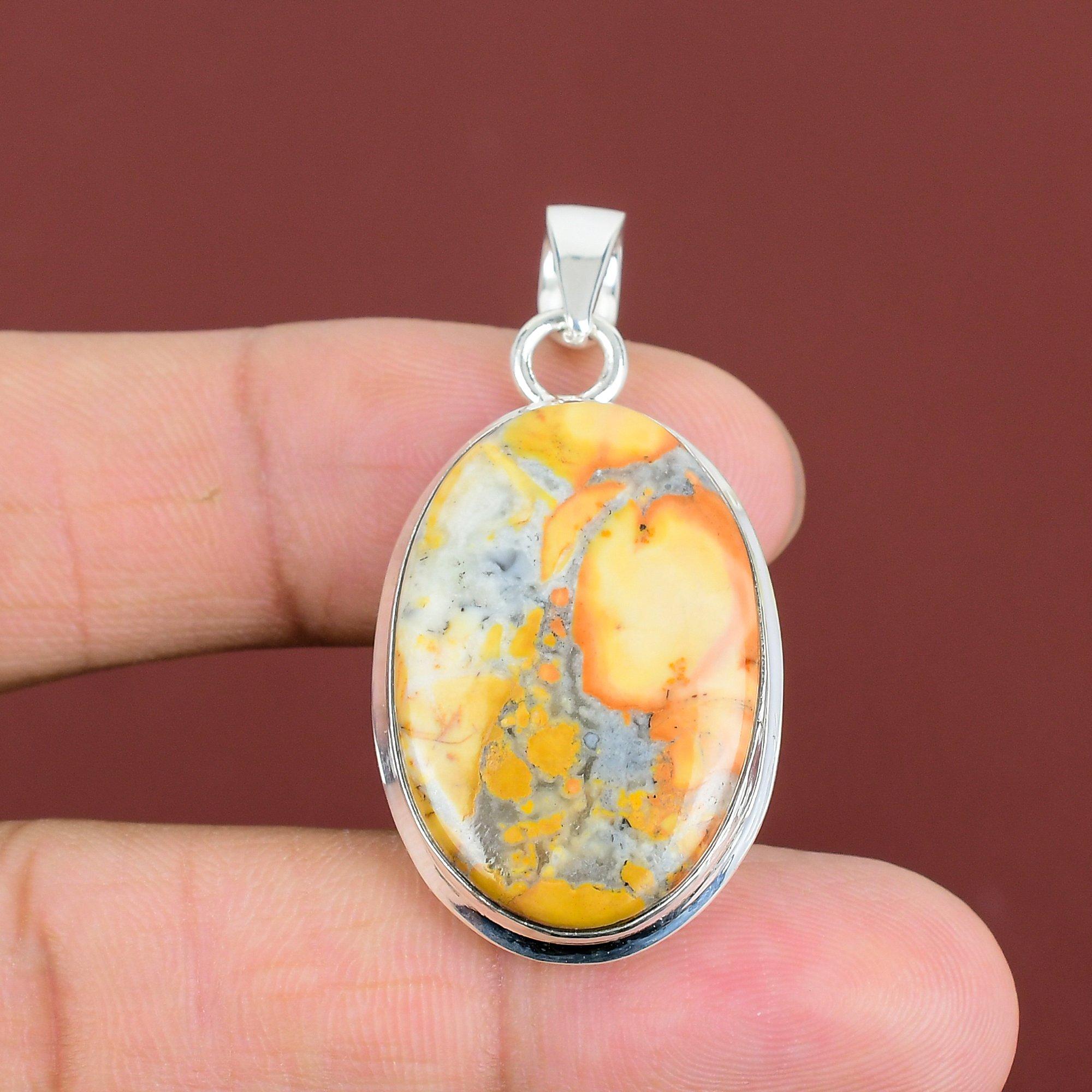 Maligano Jasper Pendant 925 Sterling Silver Pendant Handmade Elegant Pendant Maligano Jasper Gemstone Jewelry Stylish Pendant Gifts For Him