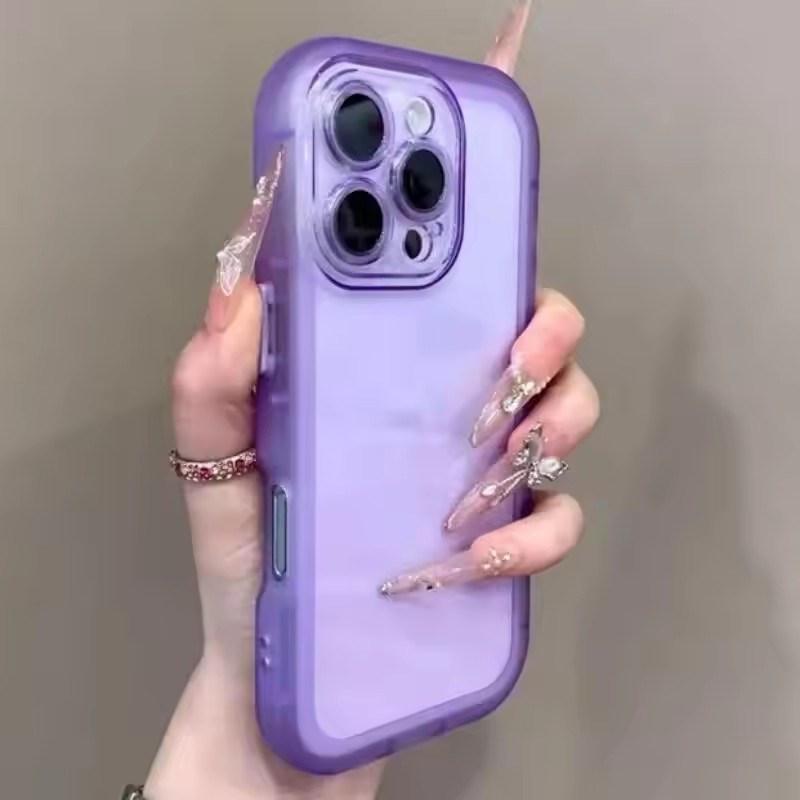Luxury Soft Silicone Transparent Shockproof Phone Cases For iPhone17 Air 11 12 13 14 15 16 Pro Max Plus Clear Bumper Back Cases Cover