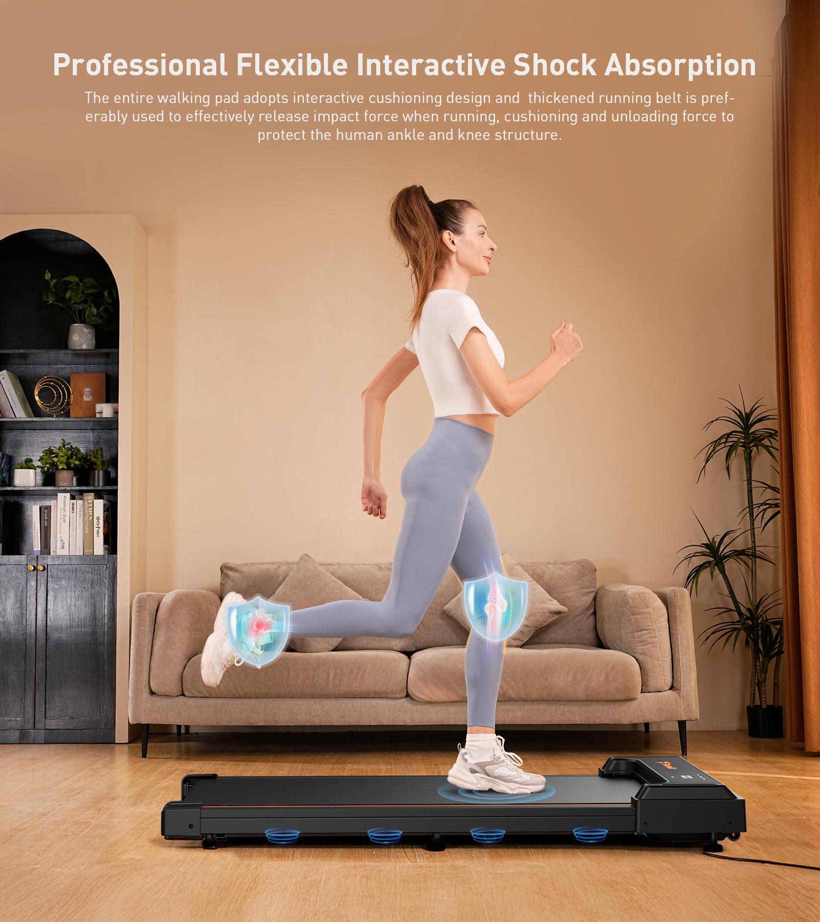 Gångband FT21 LED-display Fjärrkontroll Kompakt Gångplatta Hemmakontor Användning sport