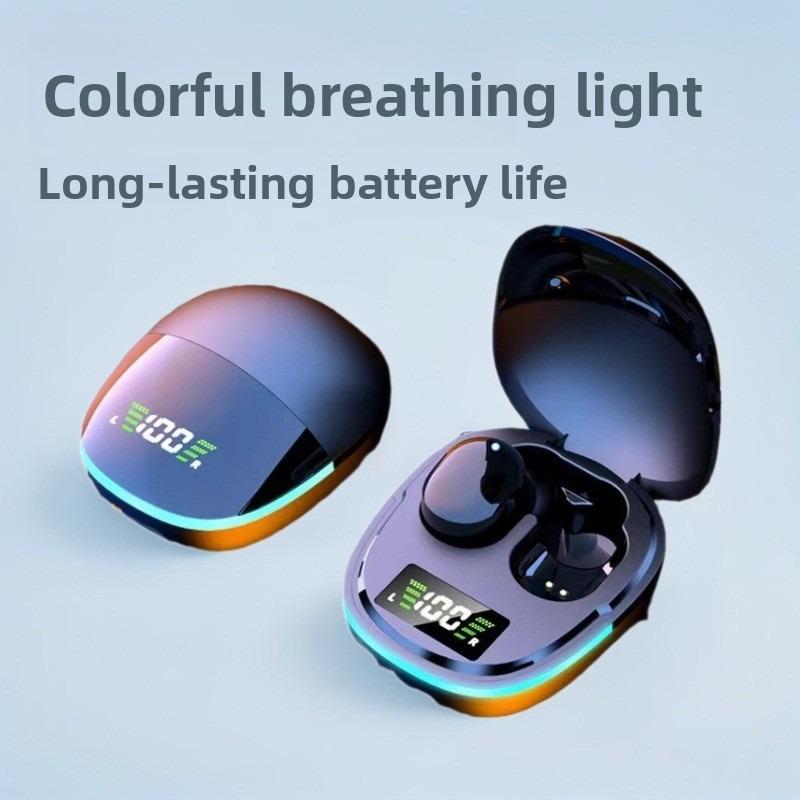 Echte kabellose In-Ear Bluetooth-Kopfhörer Bunte Atmende Lichter Digitales Display Sportkopfhörer