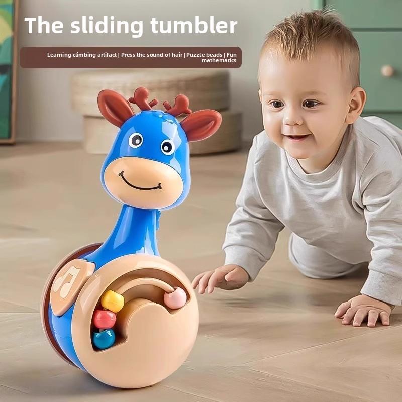 Roly Poly Baby Toys 6 to 12 Months, Tumbler Wobbler Toys for Infant Boy Girl - Perfect for Learning to Climb & Early Education!