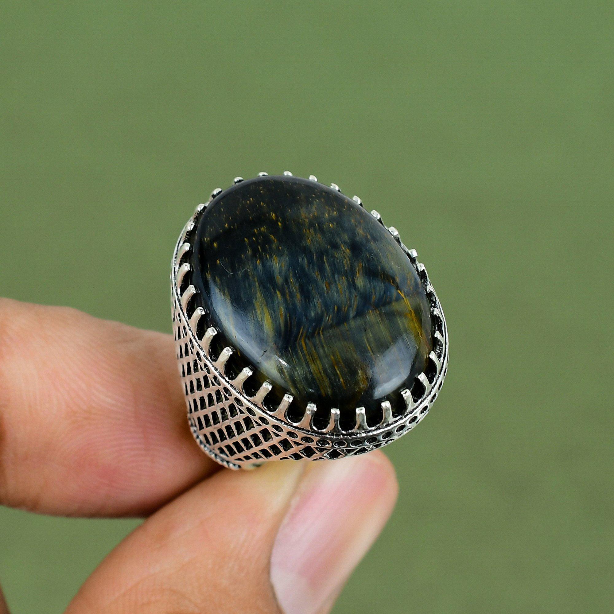 Pietersite Ring 925 Sterling Silver Ring Gemstone Ring Pietersite Jewelry Handmade Latest Design Ring Engagement Gift Available In Ring Size