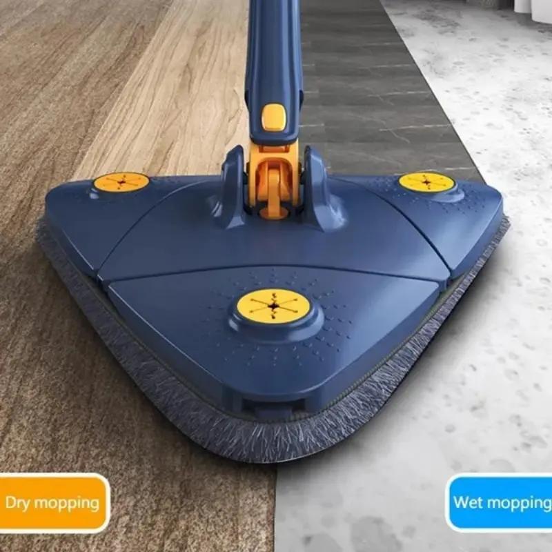 Adjustable Triangle Mop Set, 360-Degree Rotation, Suitable For a Variety Of Household Cleaning And Can Be Used On Walls And Glass Surfaces