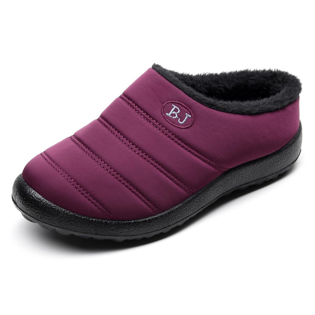Waterproof, Cotton Slippers, Couple Style, Flat Shoes, Non Slip Shoes, Warm Shoes, Home Shoes, Plus Size, Cotton Shoes