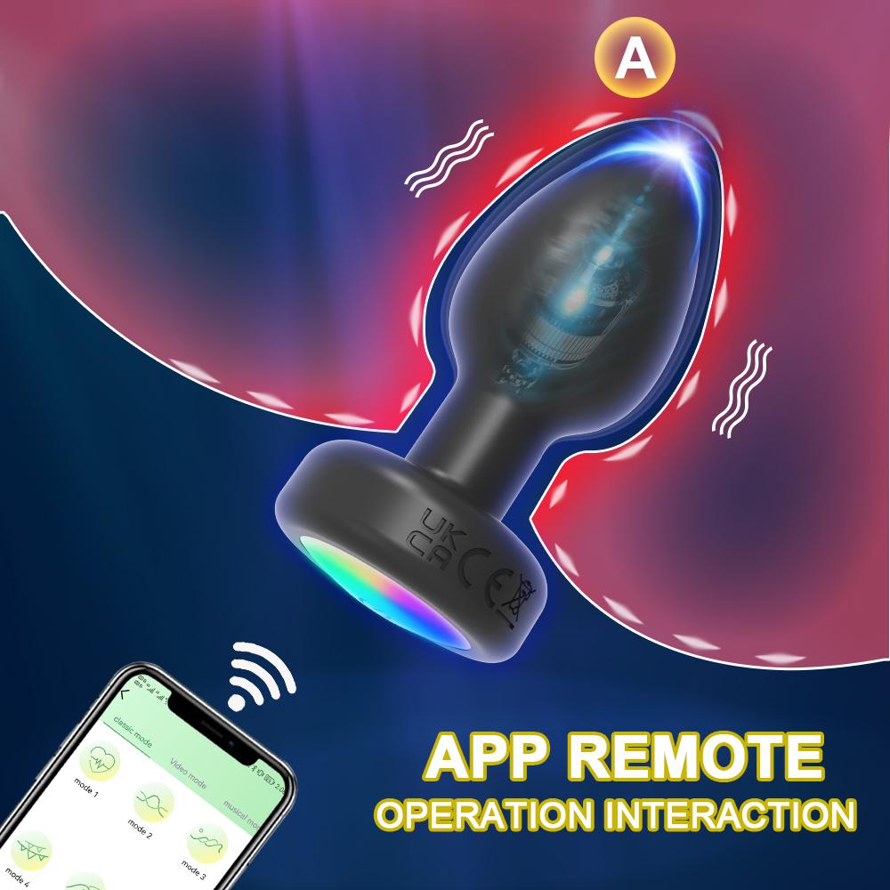Plugue anal vibrador com controle por aplicativo, plugue anal bluetooth para homens, massageador de próstata, plugue anal feminino, produtos adultos, brinquedos sexuais para mulheres, homens, gays