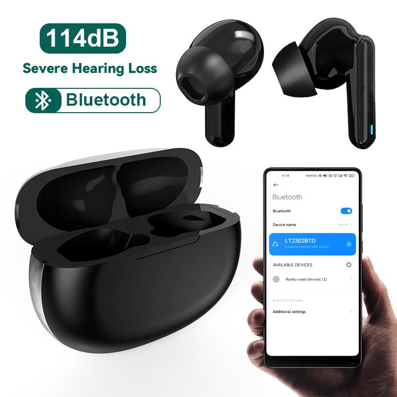 Hearing Aids Bluetooth Hearing Aid Hearing Amplifiers Music Streaming Phone Call Auto Switch Noise Cancelling Clarity Sound Audifonos