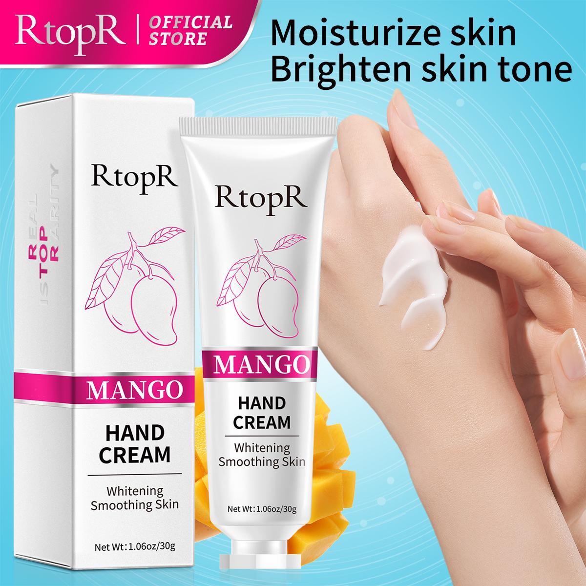 RtopR Mango Moisturizing Repair Hand Cream Anti-aging Hyaluronic Acid Whitening To Improve Wrinkles Repair Dull Rough Full Elasticity