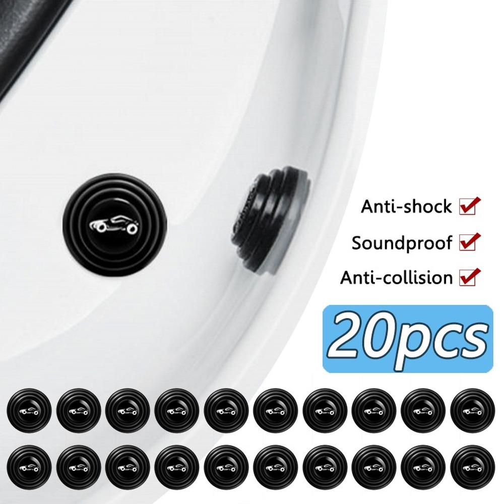 Car Anti-collision Pad Car Door Closing Anti-shock Protection Soundproof Silent Buffer Stickers Silicone Gasket Auto Accessories