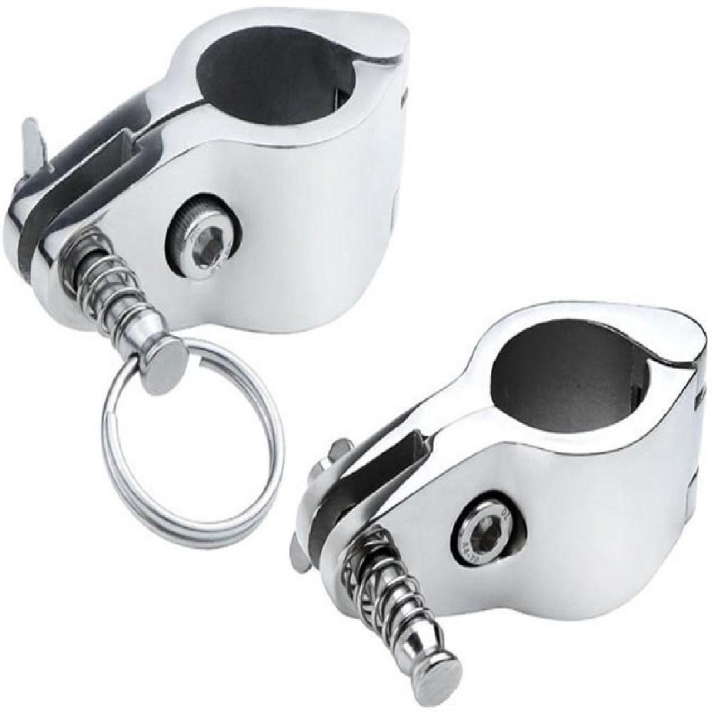 Unbranded 1” Stainless Steel Hinged Jaw Slide Fitting For Boat Bimini Top – Marine Hardware