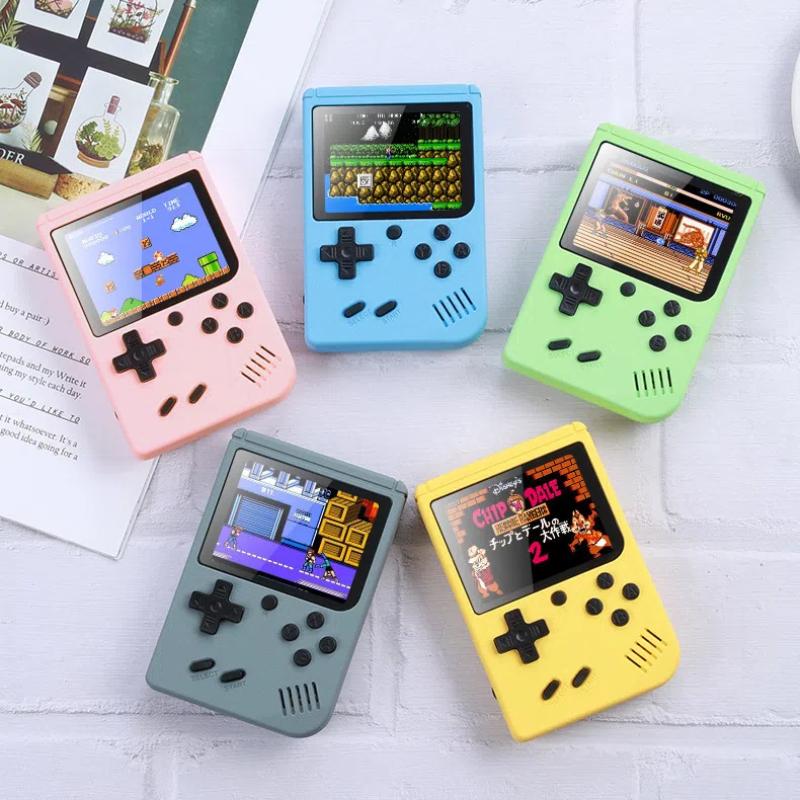 500 In One Classic Game Console, Mini Handheld Console, Children's Student Toy, Macaron Handheld Game Console