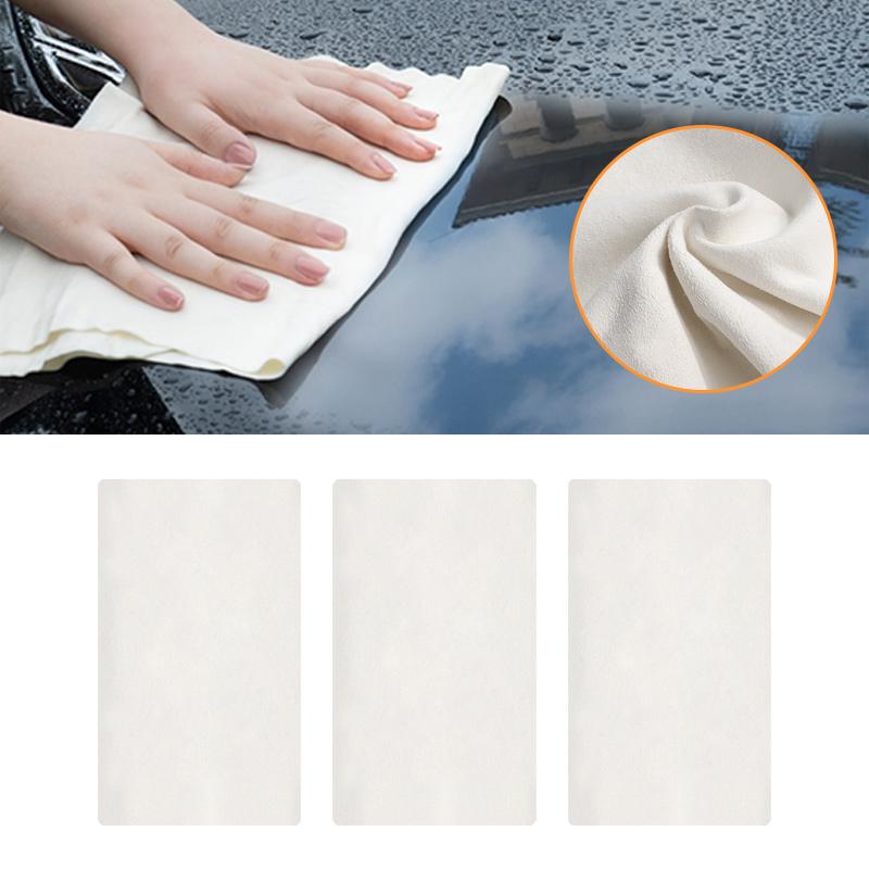 SEAMETAL 1/3pcs Sheepskin Car Cleaning Clean Towels Drying Washing Cloth